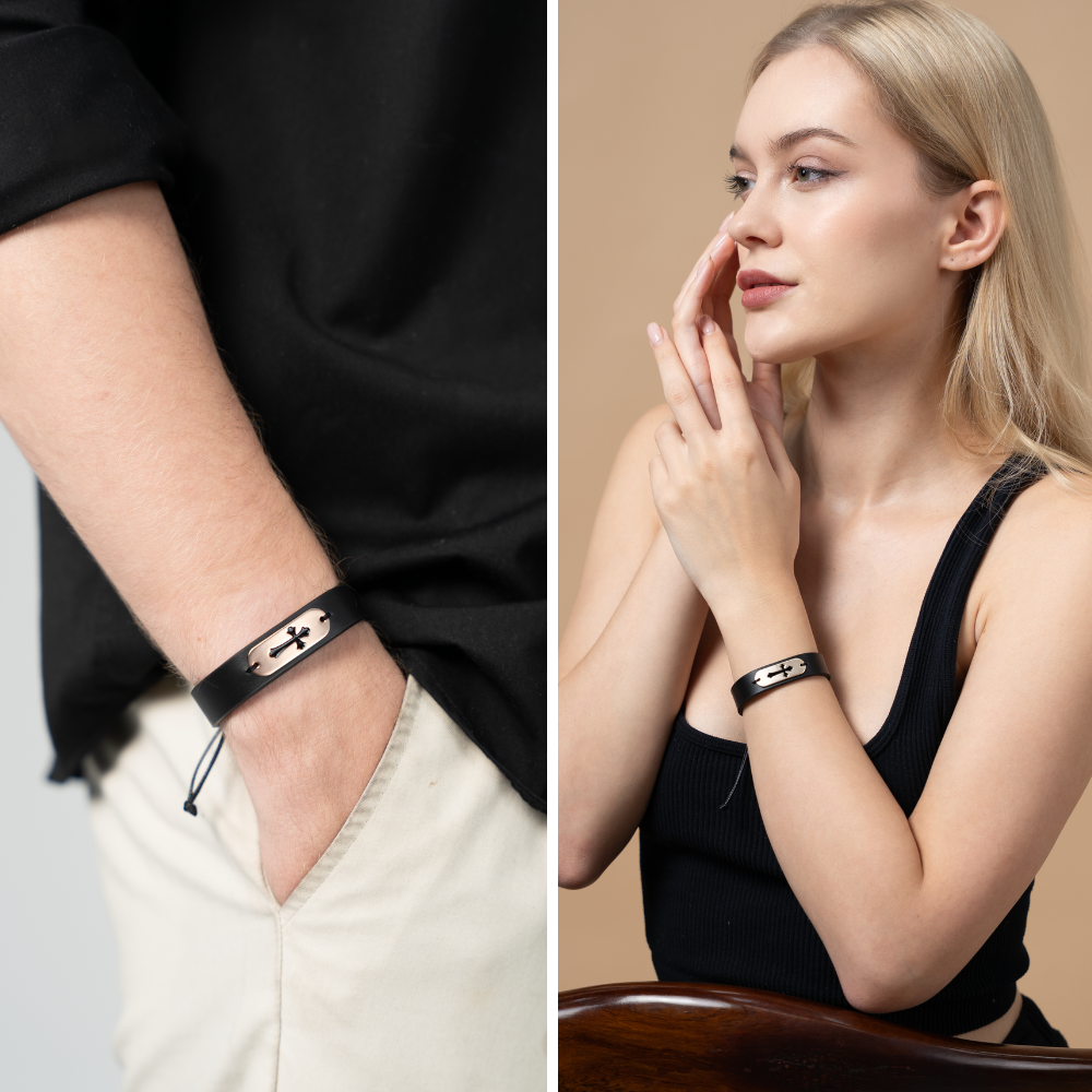 NFC Leather Bible Verse Bracelets