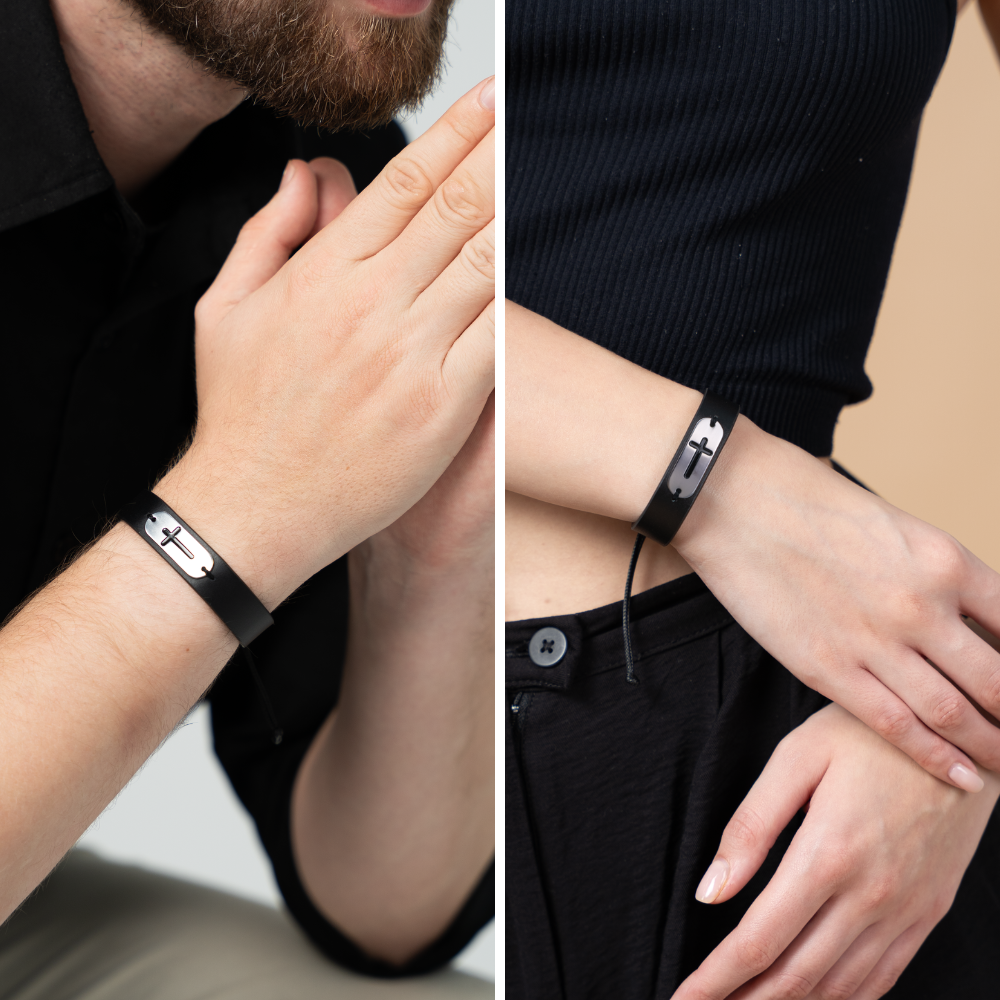 NFC Leather Bible Verse Bracelets