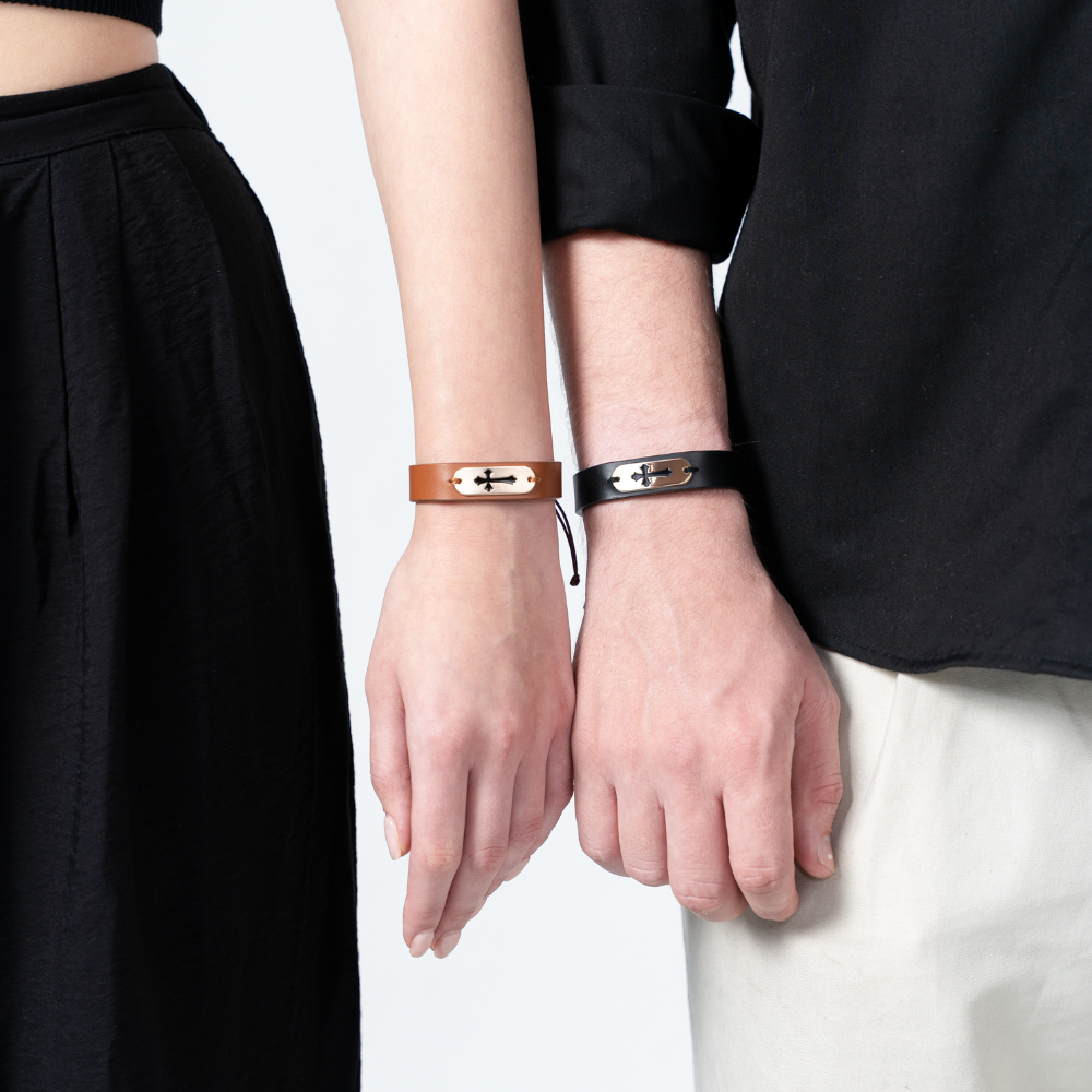 NFC Leather Bible Verse Bracelets