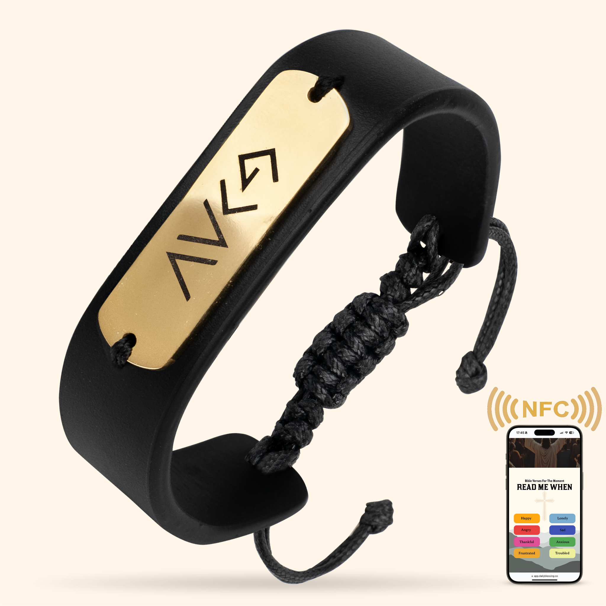 NFC Leather Bible Verse Bracelets