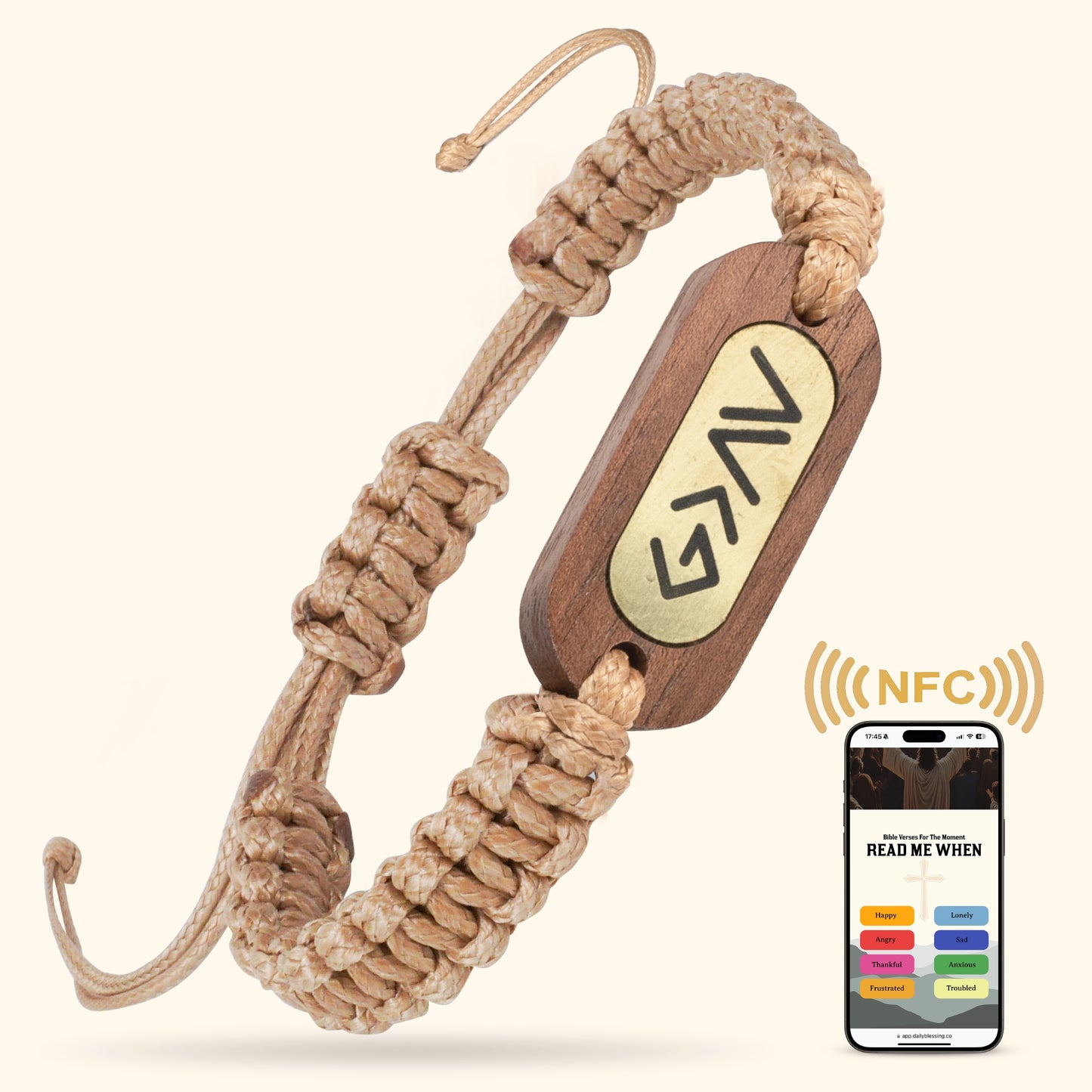 Bible Verse Bracelet: God is Greater