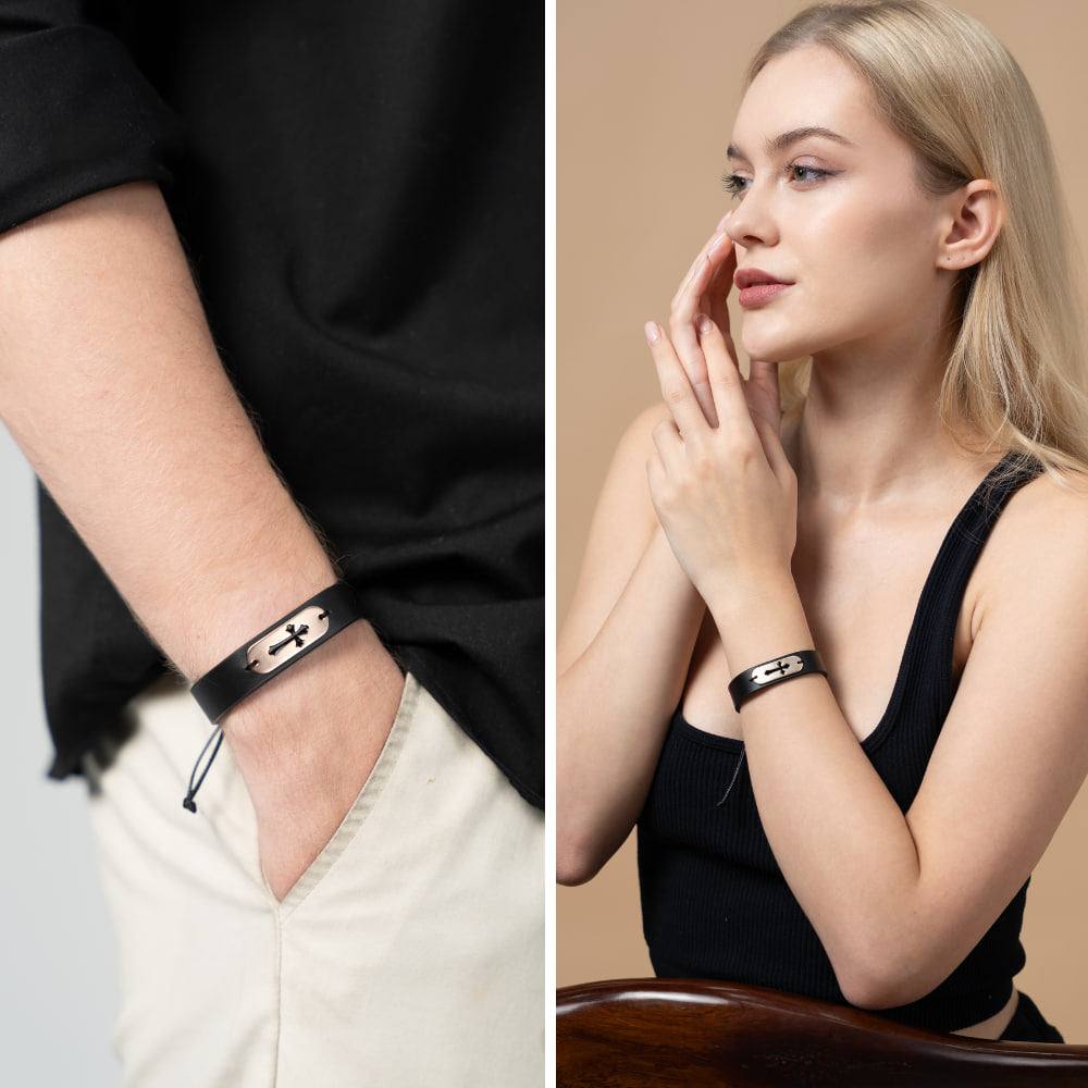 Bible Verse Bracelet: Shiny Matt Gold