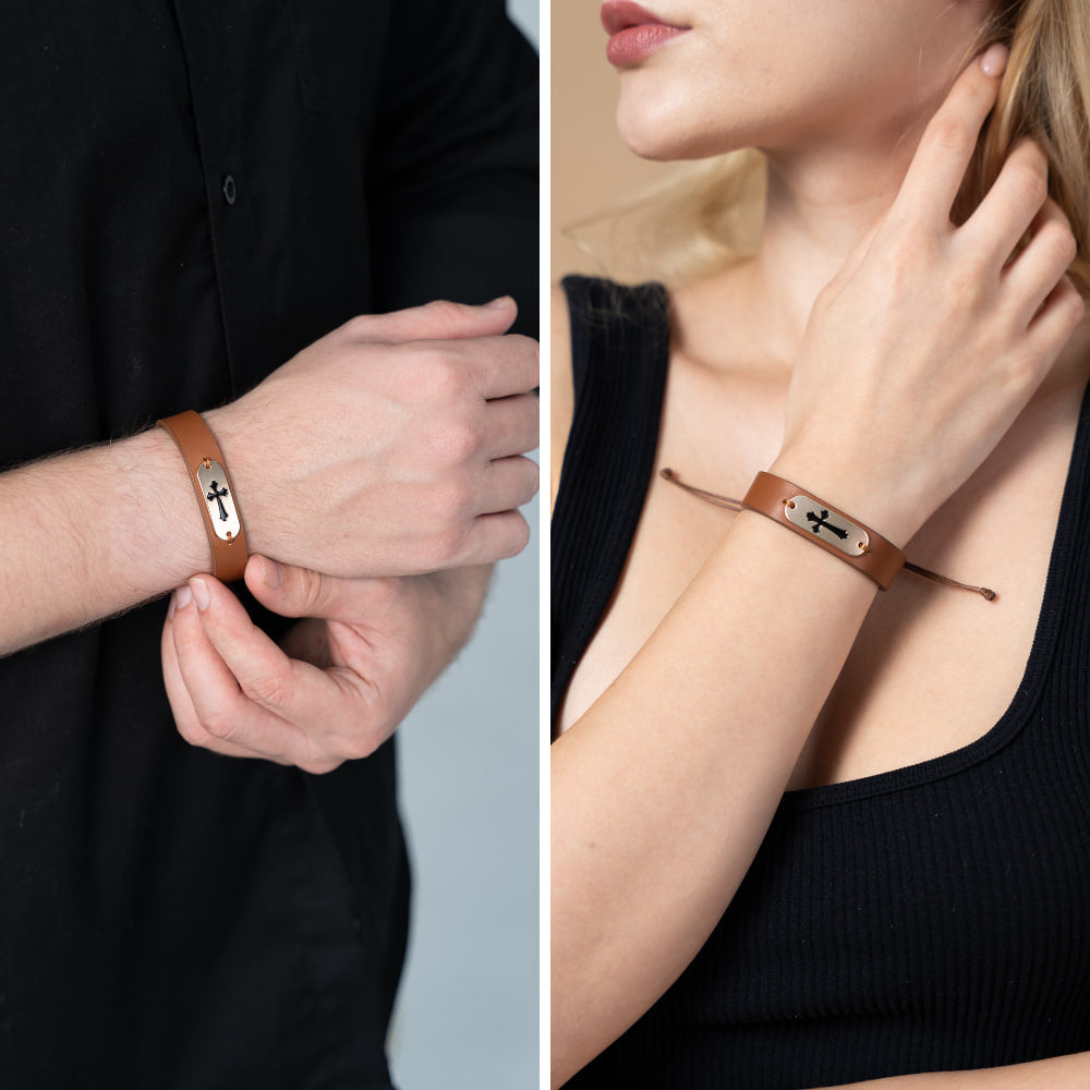 NFC Leather Bible Verse Bracelets