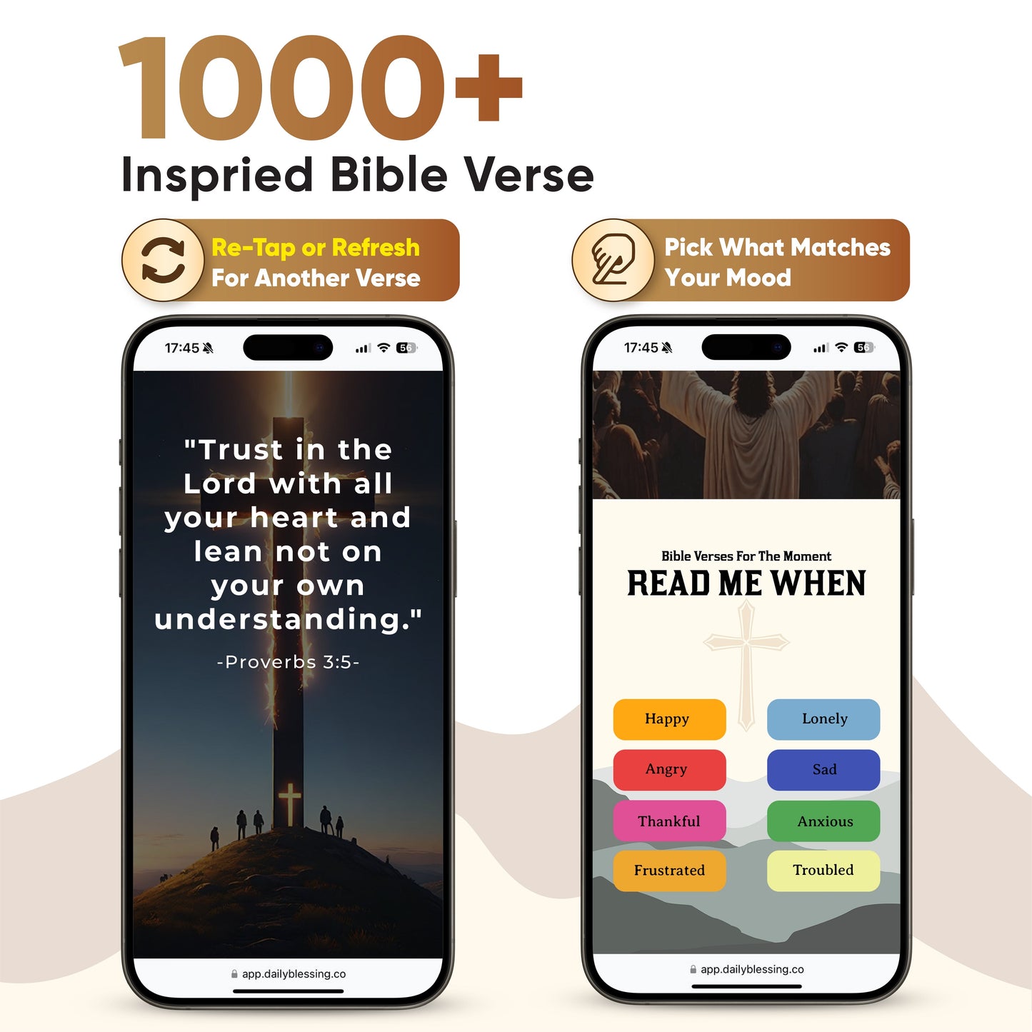 Wooden Keychain: Trust God